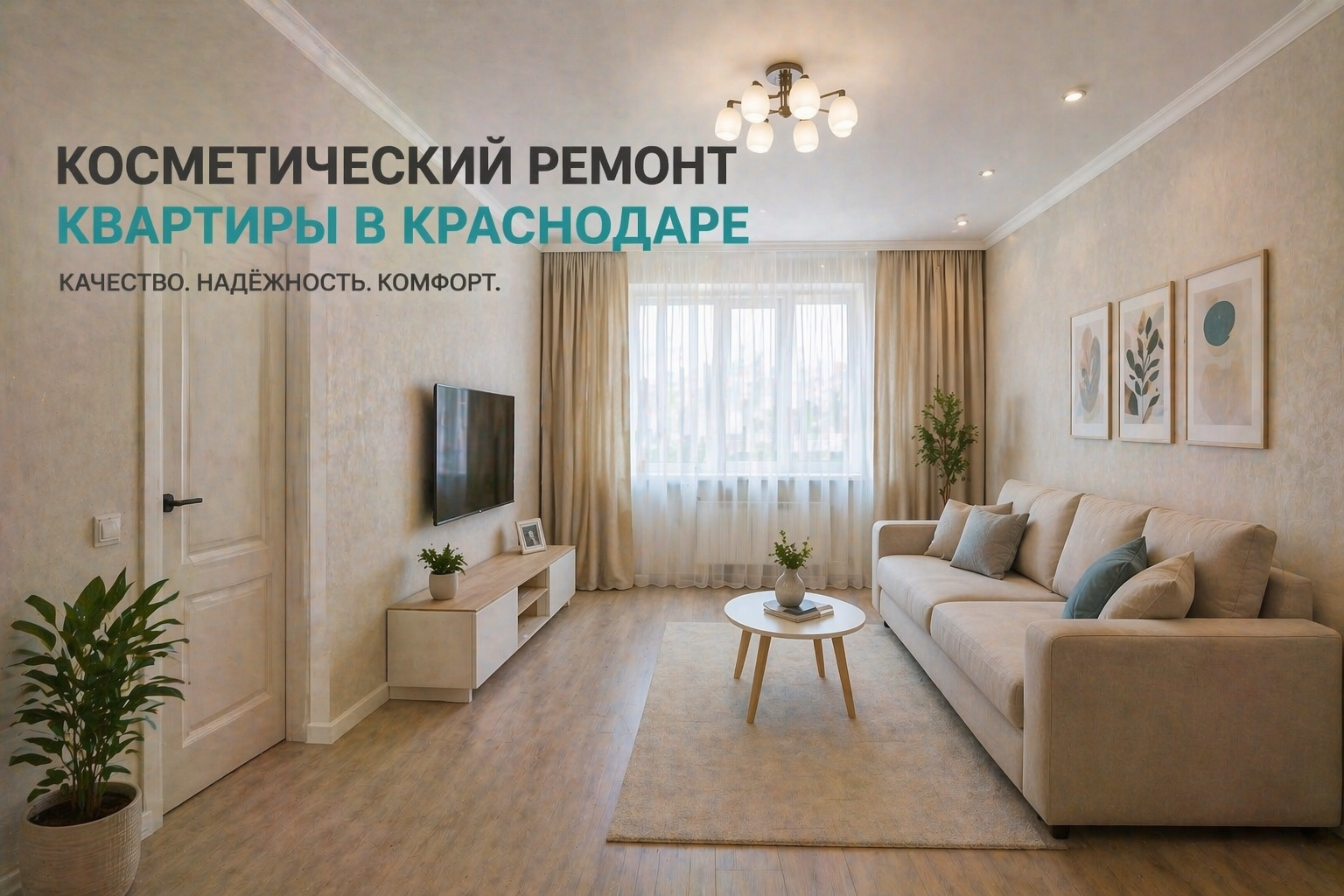 Косметический ремонт квартиры в Краснодаре